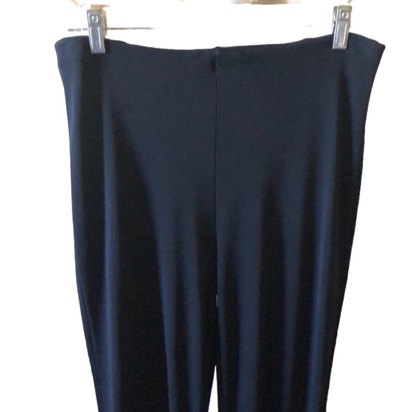 MODA INTL Black pull on pants romantic goth witchy rayon Business casual Office - Picture 5 of 6